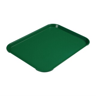 photo 1 plateau rectangulaire en polypropylène fast food cambro vert 41 cm