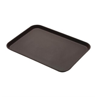 photo 2 plateau de service rectangulaire fibre de verre antidérapant camtread cambro bronze 450x650mm