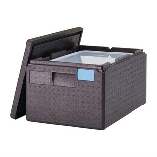 photo 1 conteneur epp gn 1/1 ouverture sur le dessus cambro 46l avec bac gn 1/1 et couvercle