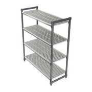 Photo 1 matériel référence FR134: Rayonnage 4 niveaux étagères à claire-voie cambro camshelving 1830 x 1525 x 610mm