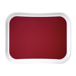 photo 1 plateau en polyester century fun cambro versa lite 43 cm framboise