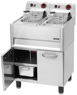 photo 1 friteuse électrique 2 x 8 litres avec soubassement 66
