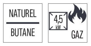 photo 2 fourneau gaz à poser 1 feu l 33 