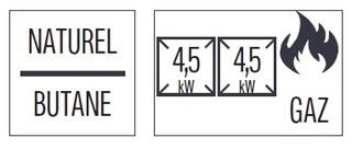 photo 2 fourneau gaz à poser 2 feux 66 