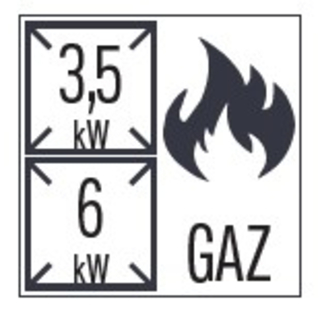 photo 2 fourneau gaz 2 feux avec soubassement 40 