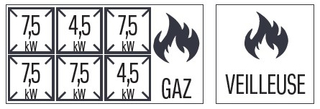 photo 2 fourneau gaz 6 feux avec soubassement hp 120 