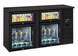 photo 1 arrière bar 2 x 2 tiroirs mixtes vitrés