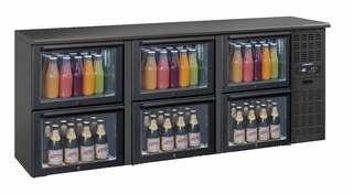 photo 1 arrière bar 3 x 2 tiroirs vitrés