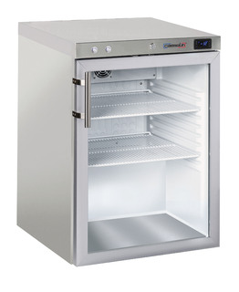 photo 1 armoire négative à spiritueux vitrée 140 l inox