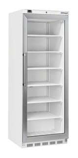 photo 1 armoire négative vitrée 400 l blanche