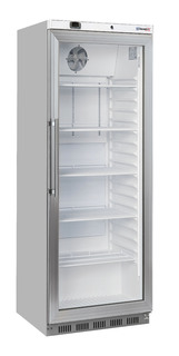 photo 1 armoire positive vitrée 400 l inox