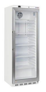 photo 1 armoire positive vitrée 400 l blanche
