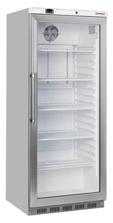 photo 1 armoire positive vitrée 600 l inox