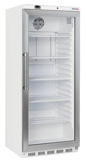photo 1 armoire positive vitrée 600 l blanche
