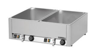 photo 2 double bain-marie gn 1/1 avec 2 robinets de vidange