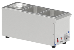 Photo 1 matériel référence CBMS316V: Bain-marie à sauce 3 x GN 1/6 compact