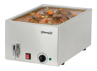 photo 2 bain-marie avec robinet de vidange gn 1/1