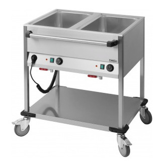 photo 1 chariot bain-marie 2 gn 1/1