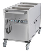 Photo 1 matériel référence CCBM3CV: Chariot bain-marie à eau 3xGN 1/1 avec soubassement chauffant vertical