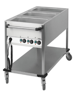 photo 1 chariot bain-marie 3 gn 1/1