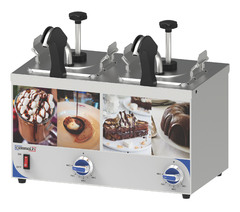 Photo 1 matériel référence CDSPBC2: Distributeur à sauce avec pompe et bec chauffant double