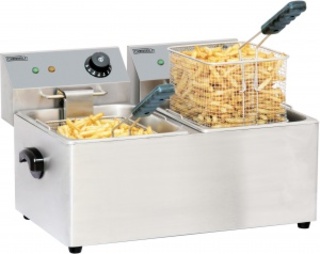 photo 1 friteuse professionnelle 2 x 4 litres  2 x 2 kw monophase