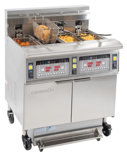 photo 1 friteuse électrique avec filtration 4 x 12 litres 17+17kw