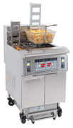 Photo 1 matériel référence CFPRAF1222: Friteuse électrique avec relevage automatique et filtration 12+22 L 8,5+17kW