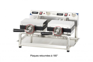 photo 2 gaufrier double ouverture 180°