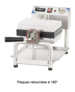 photo 2 gaufrier simple ouverture 180°