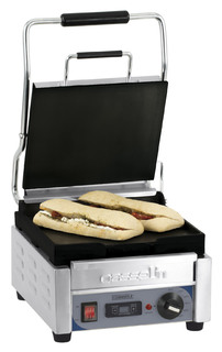 photo 1 grill panini petit premium lisse - lisse avec minuteur