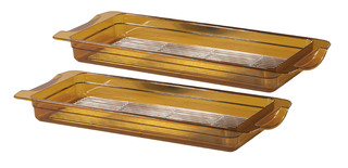 photo 1 lot de 2 bacs gn 2/4 haute température