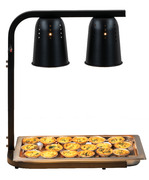 Photo 1 matériel référence CPC2LN: Pont chauffant 2 lampes infrarouges noir