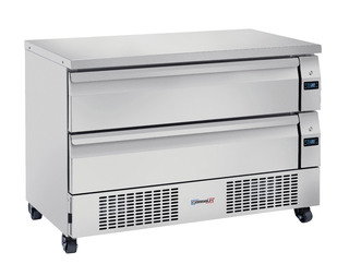 photo 1 soubassement réfrigéré 2 tiroirs mixte positif-négatif 6 x gn 1/1 