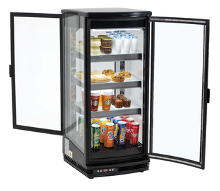 photo 2 mini vitrine réfrigérée 93 l noire