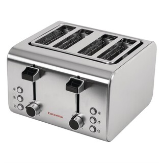photo 4 grille-pain inox caterlite 4 tranches