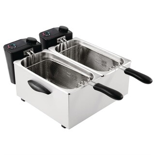 photo 1 friteuse de comptoir double caterlite peu intensive 2x 3,5l