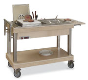 Chariot bain marie 1 x GN1/1 + 2 x GN 1/3