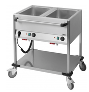Chariot bain-marie 2 GN 1/1