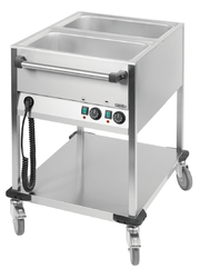 Chariot bain-marie 2 GN 1/1