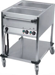 Chariot bain-marie 2 x GN1/1