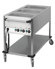 Chariot bain-marie 3 GN 1/1