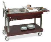 Chariot bain marie 3 x GN1/1