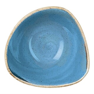 photo 1 bols triangulaires churchill stonecast cornflower blue 152mm (lot de 12)