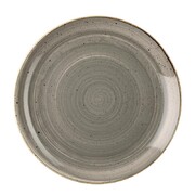 Photo 1 matériel référence DK553: Assiettes rondes Churchill Stonecast Peppercorn Grey 260mm (Lot de 12)