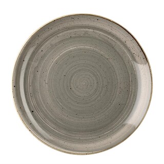 photo 1 assiettes rondes churchill stonecast peppercorn grey 260mm (lot de 12)