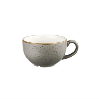 photo 1 tasses à cappuccino churchill stonecast peppercorn grey 354ml (lot de 12)