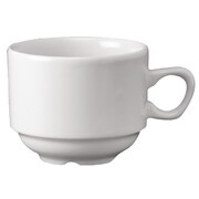Photo 1 matériel référence P271: Tasses à thé empilables Nova Churchill Whiteware 213 ml (Lot de 24)