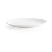 Photo 1 matériel référence P292: Plateaux ovales blancs Churchill Whiteware 305mm (lot de 12)