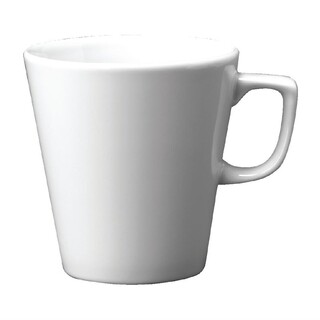 photo 1 mugs café latte blancs churchill whiteware 340ml (lot de 12)